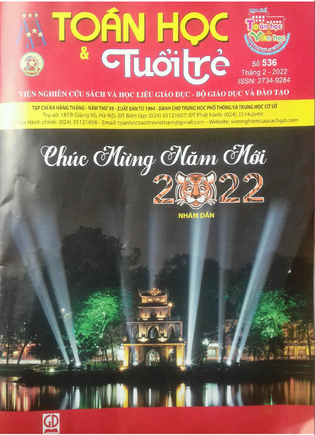 Tạp chí toán học và tuổi trẻ tháng 2 năm 2022